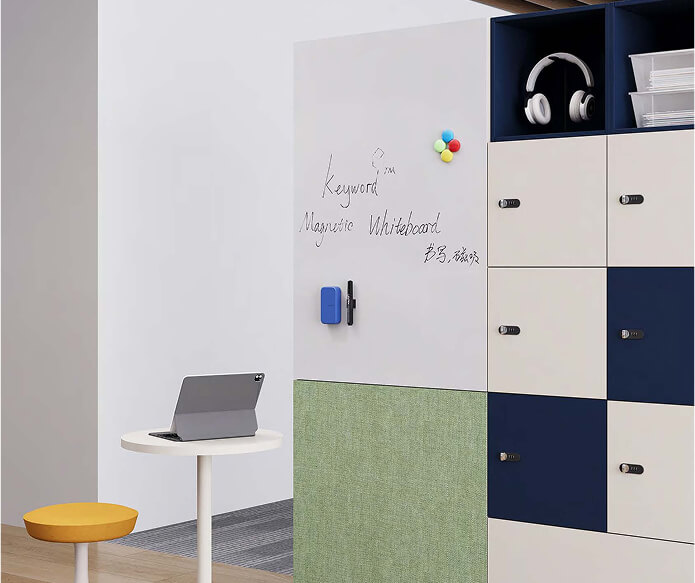 Lockers with  Magnetic White Board